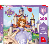 迪士尼(Disney)200片拼图玩具 苏菲亚公主儿童拼图女孩礼物（古部盒装拼图带图纸)11DF2001919N