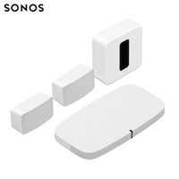 SONOS PLAYBASE+SUB+Five×2 家庭影院音响 环绕音箱5.1声道 家庭影院 电视音箱套装 后环绕升级版（白色）
