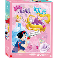 迪士尼(Disney)儿童进阶拼图玩具二合一 公主女孩礼物3-6岁(古部盒装拼图带图纸100片+200片)11DF3003315S