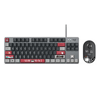 logitech 罗技 K835 机械键盘 红轴+Pebble 无线鼠标 键鼠套装 黑色