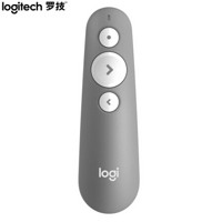 罗技（Logitech）R500 无线演示器 激光笔 ppt翻页笔 无线蓝牙双连 Mac iOS兼容  灰色