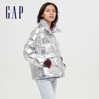 Gap张天爱同款女装宽松保暖羽绒服592232 冬季新款加厚外套女