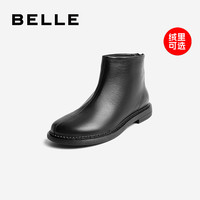 加购双11-百丽短靴女2020冬新商场同款复古短靴加绒V8F1DDD0