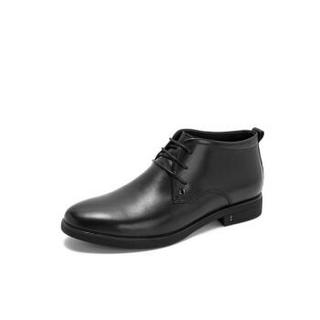 BELLE/百丽男靴皮鞋冬季专柜牛皮革商务正装5VV01DD8 黑色 41