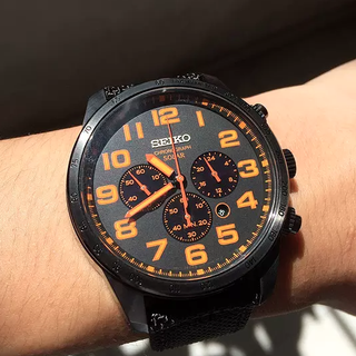 SEIKO 精工 44.5毫米太阳能腕表 SSC233