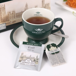 ahmad tea亚曼格雷伯爵红茶餐饮烘焙酒店独立茶包英式袋泡茶100入