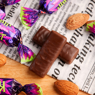 KDV俄罗斯进口紫皮糖旗舰店巧克力正品原装喜糖500g*3糖果散装