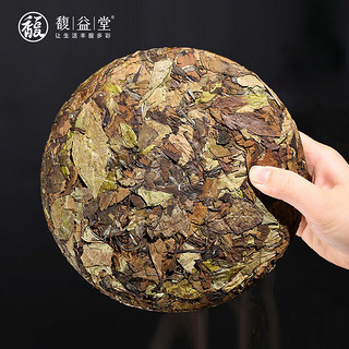 馥益堂 福鼎白茶寿眉老白茶茶饼2019年新茶300g*10饼礼盒茶叶