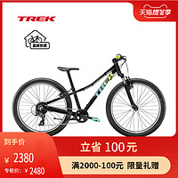 TREK崔克PRECALIBER 24寸男女儿童学生8速越野山地车单车自行车 黑绿色
