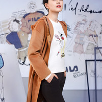 FILA 斐乐 高圆圆同款 F11W118201F 女子套头卫衣