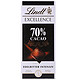 瑞士莲（Lindt）特醇排装70%可可黑巧克力 100g/排