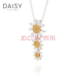 Daisy London 925银18K镀金 雏菊项链