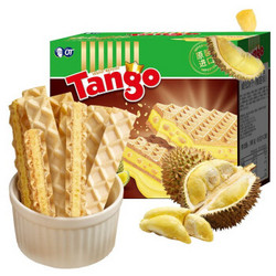 印尼进口 Tango 咔咔脆威化饼干 榴莲味160g/盒 休闲零食小吃 早餐代餐下午茶食品 *10件