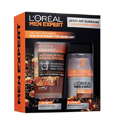  L'OREAL PARIS 巴黎欧莱雅 Men Expert Hydra Energy 男士礼品套装 保湿水 50ml+洁面100ml