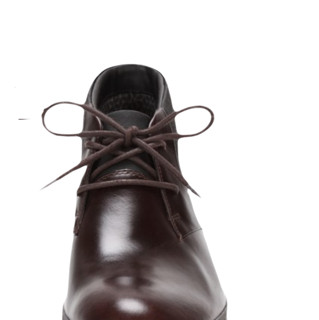 其乐男鞋London Dash商务皮靴时尚英伦正装短靴踝靴男靴 41.5 深棕色