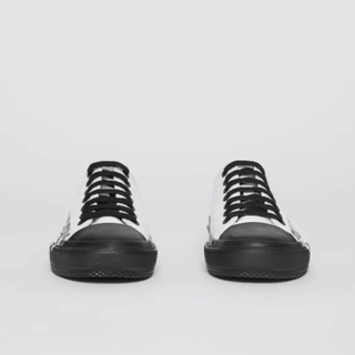 BURBERRY 博柏利 中性运动帆布鞋 80109101 光白色/黑色