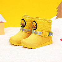 小黄鸭冬季男女童鞋中大童雪地靴轻便保暖休闲棉鞋雪地靴 31 黄色