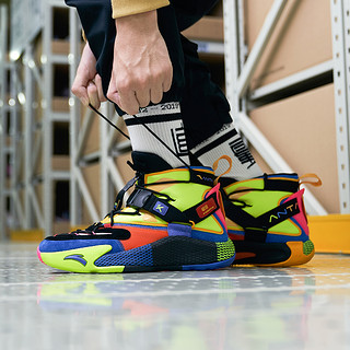 安踏篮球鞋男2020新款汤普森同款KT5正代破坏版高帮战靴潮流球鞋