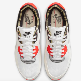 NIKE 耐克 Air Max III PRM 男士休闲运动鞋 DC7856-100 白色/黑/亮深红/白色