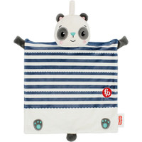 费雪(Fisher Price)婴儿安抚巾可入口 儿童毛绒玩具玩偶宝宝睡眠安抚手偶口水巾0-1岁熊猫F1061