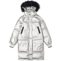CONVERSE 匡威 女子 Down Long Convertible Metallic 运动 可拆卸长款羽绒服 10020284-A01 XL码