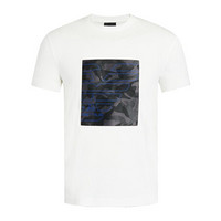 乔治·阿玛尼 GIORGIO ARMANI EMPORIO ARMANI 奢侈品男装21春季EA男士针织T恤衫 3K1TM7-1JDXZ WHITE-0101白色 XXL