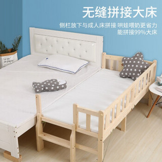 实木儿童床免安装可折叠多功能便携婴儿床边床可拼接宝宝床 ET588