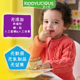 童之味(kiddylicious)欧洲原装进口宝宝水果条48g 儿童营养进口零食混合果汁果泥  苹果味