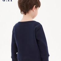 Gap男幼童碳素软磨抓绒卫衣秋季619737 2020新款可爱洋气童装上衣