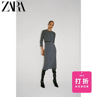 ZARA 女装 配腰带罗纹连衣裙 06050450803