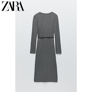 ZARA 女装 配腰带罗纹连衣裙 06050450803
