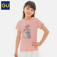 GU极优女童印花T恤(短袖)(香水)2020夏季新款时尚甜美纯棉321744