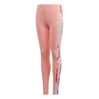 adidas 阿迪达斯 LEGGINGS SOLID 女童紧身运动裤 FM6705 荣耀粉色