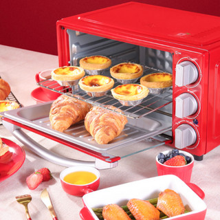 Galanz 格兰仕 复古系列 K18-H01 家用电烤箱 18L 红色