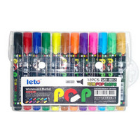 LETO 乐途白板笔彩色可擦 教学办公 WB-8812 12色/盒