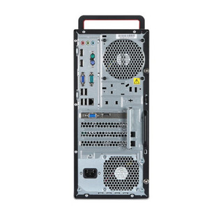 Lenovo 联想 ThinkCentre M910T 七代酷睿版 商用台式机 黑色(酷睿i7-770、2GB独显、8GB、256GB SSD+1TB HDD、风冷)