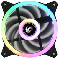 雷匠(Rayarti)幻光戟-501 内外双幻彩ARGB电脑机箱散热风扇(神光同步/12cm风扇/液压静音/减震脚垫)
