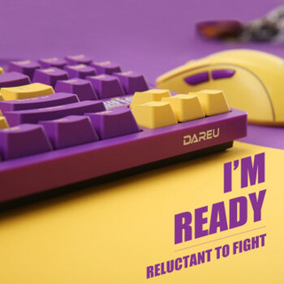 Dareu 达尔优 A87 KB 87键 有线机械键盘 紫金色 Cherry红轴 无光