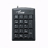 小袋鼠 DS-9018 PS2接口 18键 有线薄膜键盘 黑色 混光
