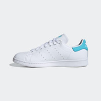 阿迪达斯官网 adidas 三叶草 STAN SMITH 男女经典运动鞋EF4480 白/白/蓝 亮光黄 42(260mm)