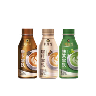 康师傅 贝纳颂 拿铁饮料组合装 3口味 350ml*6瓶 （摩卡 2瓶+咖啡 2瓶+抹茶 2瓶）