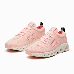 安踏女款跑步鞋舒适网面能量环减震跑鞋运动女鞋2件