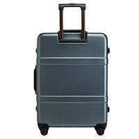 NINETYGO 90分 PC万向轮TSA海关锁铝框双杆卡扣拉杆箱100801 钛金灰24英寸