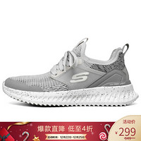 斯凯奇 SKECHERS 男子 时尚一脚蹬轻便健步休闲鞋 232155/GRY灰色 41.5码 US8.5码