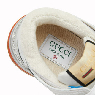 GUCCI 古驰 Ultrapace R系列 女士休闲鞋 592348 02JM0 9089 白色/蓝色 37