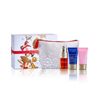 娇韵诗（CLARINS）双萃焕活修护精华露（黄金双瓶） 30ml+(滋润型）日间霜15ml+晚间霜15ml