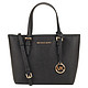 MICHAEL KORS 迈克·科尔斯 MK女包 JET SET TRAVEL系列牛皮革黑色单肩手提包 35T9GTVT0L BLACK