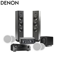 天龙（DENON）X1500+POLK T系列 7.1 家庭影院 音响 音箱  客厅影院  组合套装  低音炮 吸顶喇叭 功放