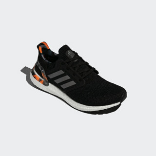 阿迪达斯官网 adidas ULTRABOOST_20 男女鞋跑步运动鞋H67280 一号黑/淡灰/信号橙 42(260mm)