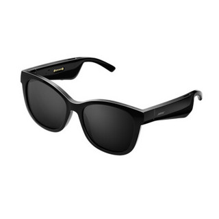 Bose 智能音频眼镜 时尚科技可通话听音乐墨镜 男女同款太阳镜 智能穿戴非骨传导 猫眼款 标配-黑色
